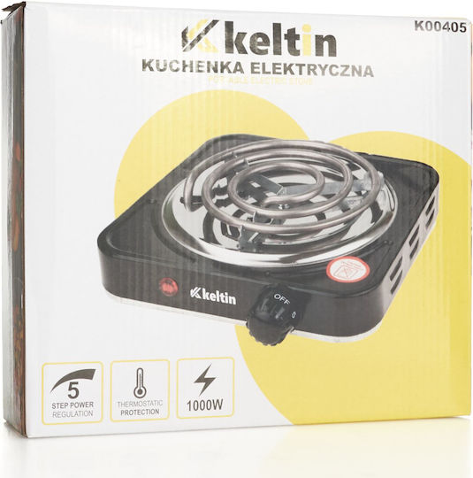 Keltin Enamel Countertop Single Burner Black