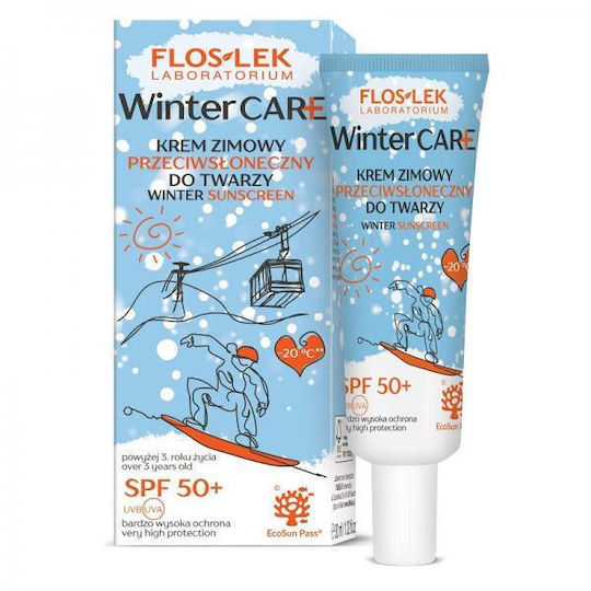 FlosLek Winter Care Αντηλιακή Κρέμα Προσώπου SPF50+ 30ml