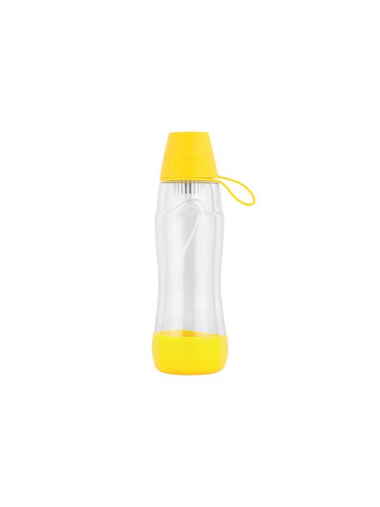 Teesa Παγούρι Πλαστικό με Φίλτρο 550ml Κίτρινο