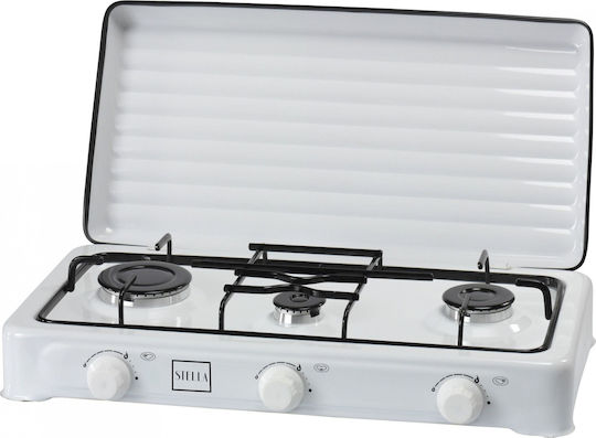 Stella Countertop Burner Flüssiggas Triple Weiß