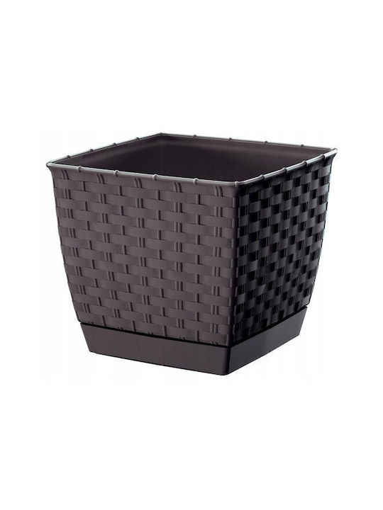 Prosperplast Oală pentru plante Maro 19x19x15.9cm