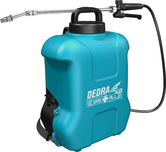 Dedra Backpack Sprayer 18V with Battery 2Ah with Capacity 16lt 5bar in Light Blue color
