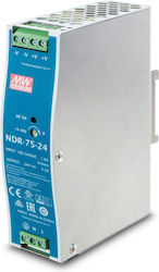 Planet Τροφοδοτικό Ράγας με Έξοδο 24V και Ισχύ 75W