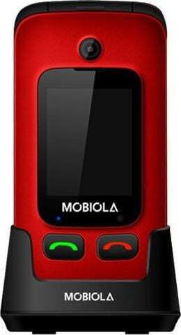Mobiola MB610 Dual-SIM Handy mit Großen Tasten (Englisches Menü) Rot