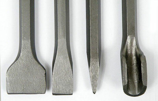 Silver Star Set Spitzmeißel & Meißelmeißel & Eine Handvoll 4Stück mit Aufnahme SDS Plus