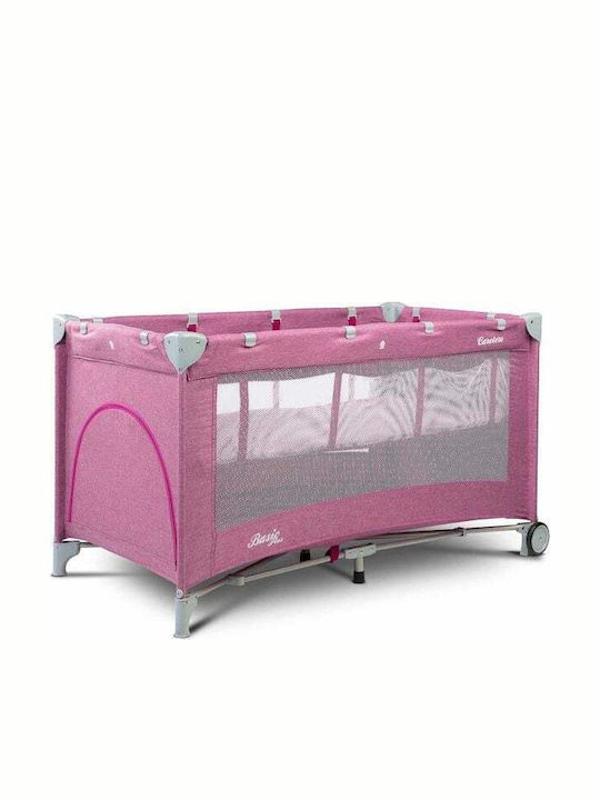 Caretero Basic Plus Кошара за игра с Матрак Роз...