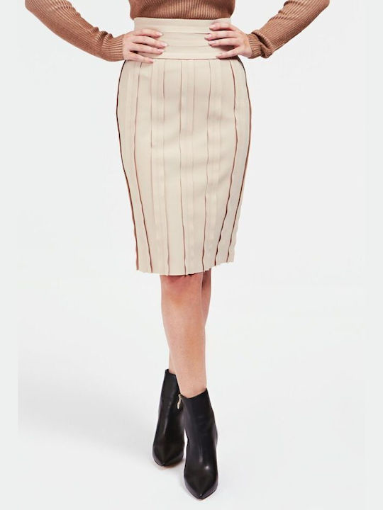 Marciano by Guess Pencil Midi Skirt Beige