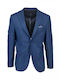 Freeman Clothing Ανδρικό Σακάκι με Κανονική Εφαρμογή Blue