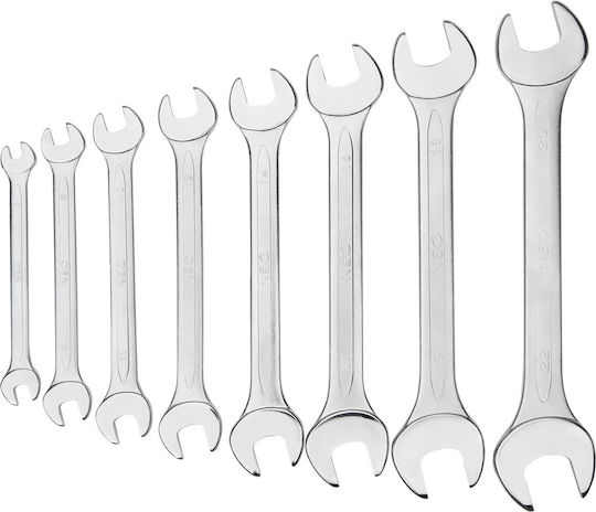 Neo Tools Set of 8 German Wrenches with Head Sizes from 6mm to 19mm