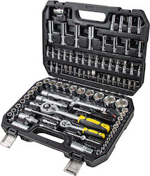 Topmaster 339205 Ratchet and Socket Set 1/2" & 1/4" 94 Pieces