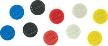 Nobo Set Magnete mit Anziehungskraft 2.5kg 38x38mm 10Stück