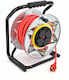 AWTools Waterproof Extension Reel Cord 3 x 2.5mm²/50m Red