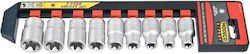 Modeco Nüsse Torx mit Vierkant-Antrieb 1/2" Set 9Stück