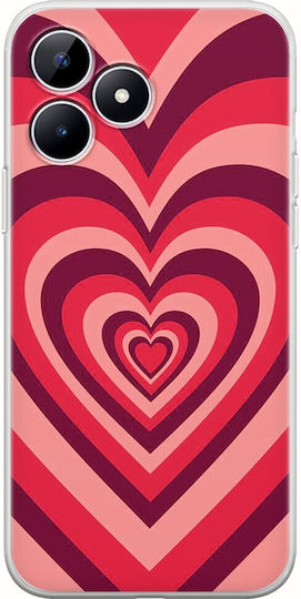 Latte Love Red Back Cover Silicone Multicolour (Realme Note 50)