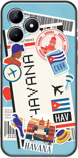 Ticket To Havana Задна корица Силикон Многоцветен (Realme Note 50)