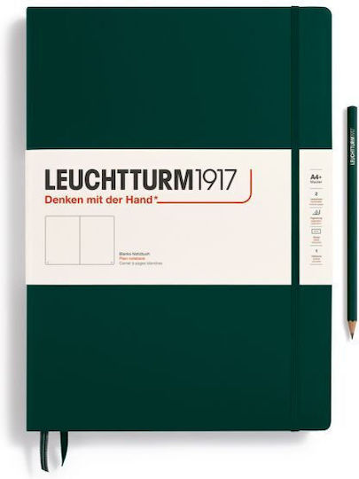 Leuchtturm1917 Σημειωματάριο Α4 με Λευκές Σελίδες με Σκληρό Εξώφυλλο Πράσινο