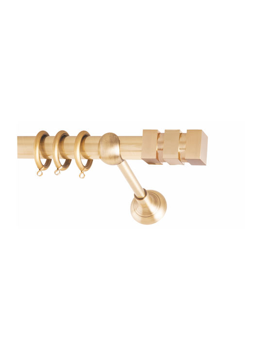 Frans Metallic Curtain Pole Lego Double with Ra...