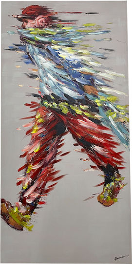Inart Walking Πίνακας σε Καμβά 70x140cm