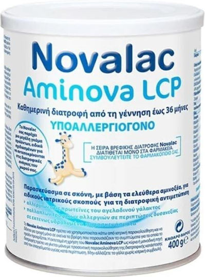 Novalac Milk Powder Aminova LCP Gluten-Free Lactose-Free for 0m++