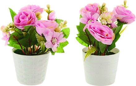 Plastic Flower Pot 15cm 87059503084 Random Color or Design Selection