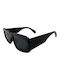 V-store Sunglasses with Black Plastic Frame and Black Lens 3762BLACK