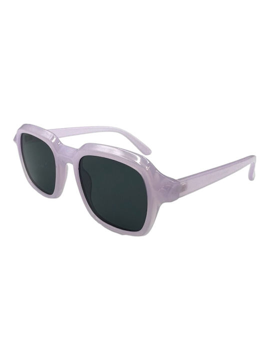 V-store Sunglasses with Purple Plastic Frame and Gray Lens 5006PURPLE