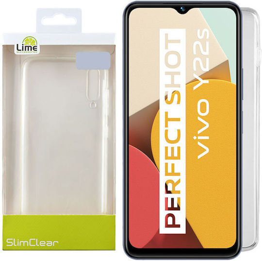 Lime Umschlag Rückseite Silikon Transparent (Vivo Y22s)
