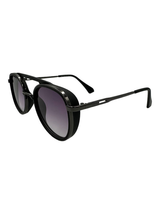 V-store Men's Sunglasses with Black Frame and Black Gradient Lens 80-792PURPLE
