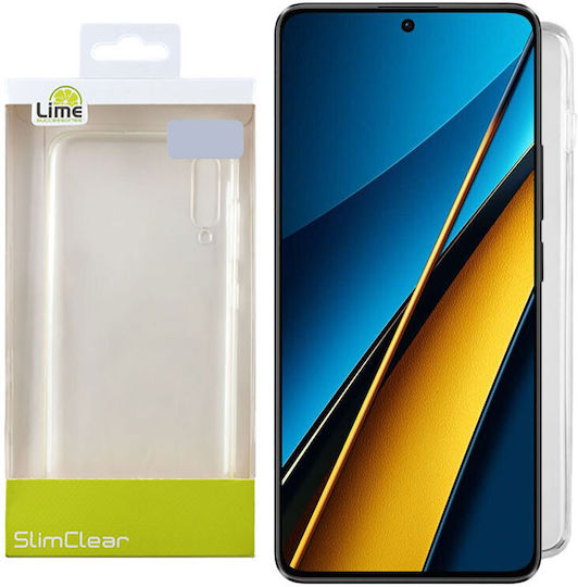 Lime Umschlag Rückseite Silikon Transparent (Poco X6 Pro)