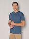 Brokers Jeans T-shirt Bărbătesc cu Mânecă Scurtă Albastru