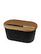 Husla Bread Box with Lid Inox Gray 37.5x21.5cm