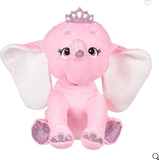 Plüschelefant Spielzeug Rosa Glitzerkrone 32cm