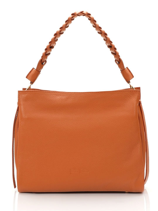 Leder Damentasche Schultertasche Braun