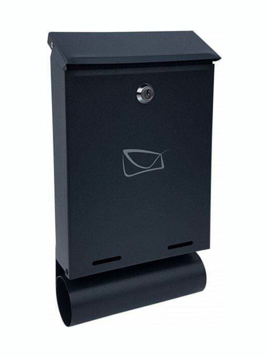 Outdoor Mailbox Metallic in Gray Color