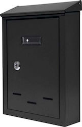 Toya Outdoor Mailbox Inox in Black Color 28.5x20x6cm