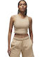 Women's Athletic Blouse Sleeveless Nude