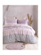 Rythmos Bettbezug-Set Einzelbett mit Kissenbezug 160x250 Chelsea Pink