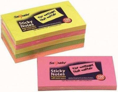 Sticky Notes 127x76 Neon 100 Pages