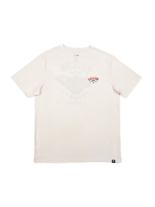 Fallen Footware Men's Short Sleeve T-shirt Off White Orange