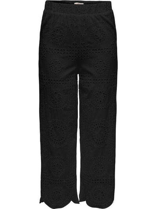 Only Damen Stoffhose Schwarz