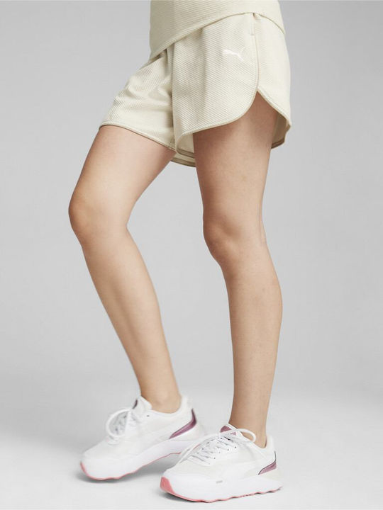 PUMA Γυναικείο Αθλητικό Σορτς Μπεζ