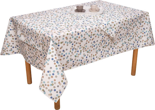 Viopros Tablecloth Stain Resistant Rania Blue 140x220cm