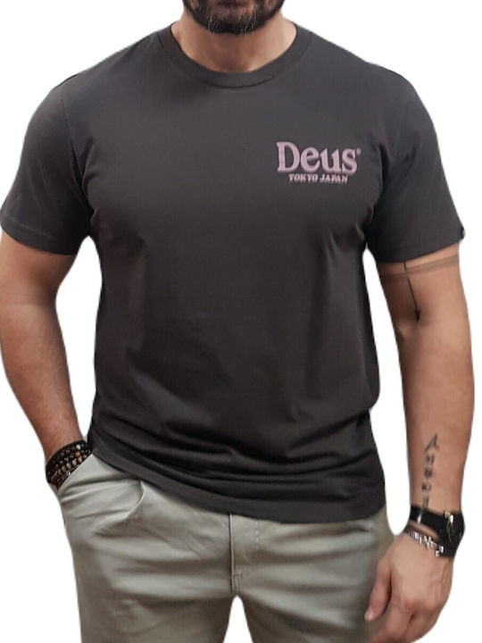 Deus Ex Machina T-shirt Bărbătesc cu Mânecă Scurtă Antracit