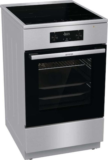 Gorenje Herd 70Es mit Induktionskochfeldern B59.4cm. Inox