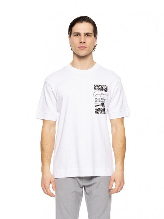Biston Ανδρικό T-shirt Κοντομάνικο White