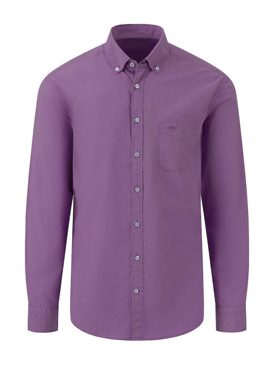 Μακρυμάνικo Βαμβακερό Πουκάμισο Dusty Lavender