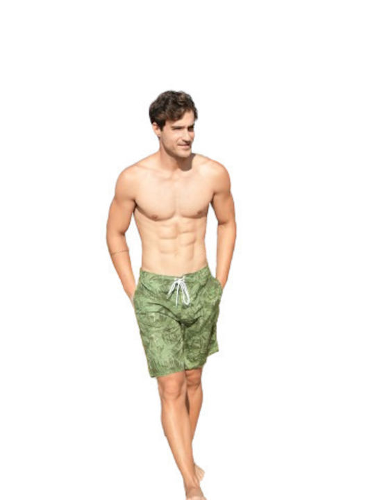 Men's Swimwear Green-Khaki Shades