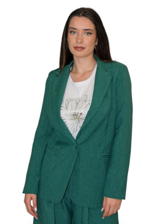 Morena Spain Blazer pentru femei Sacou Verde