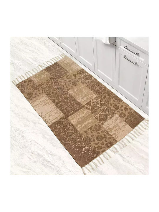 Lino Home Cuina Covoraș de Bucătărie Tip Alergător Bej 65x135εκ.