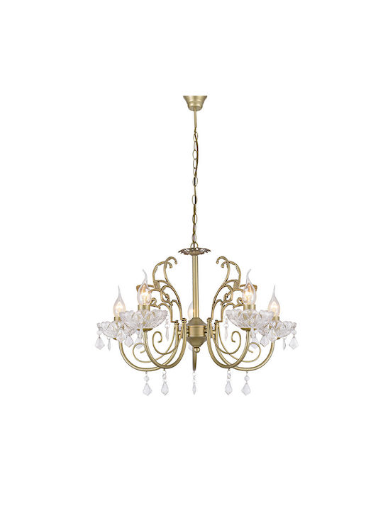 Aca Chandelier Bronze DLA12155P